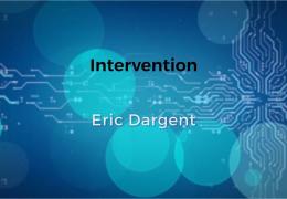 Intervention Eric Dargent
