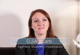 Elsa, ingénieure études et implantation