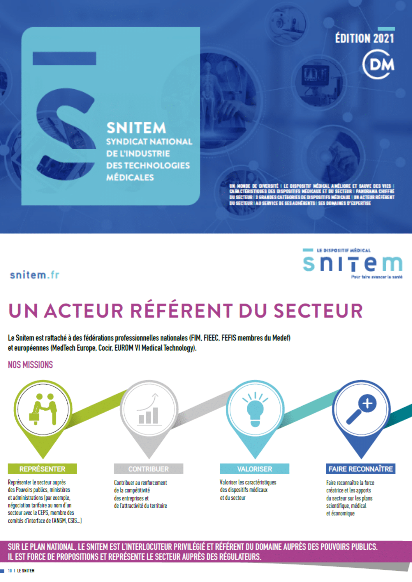 Le Snitem et le dispositif médical