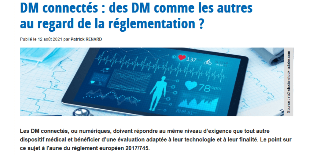 DM connectés : un point sur la réglementation