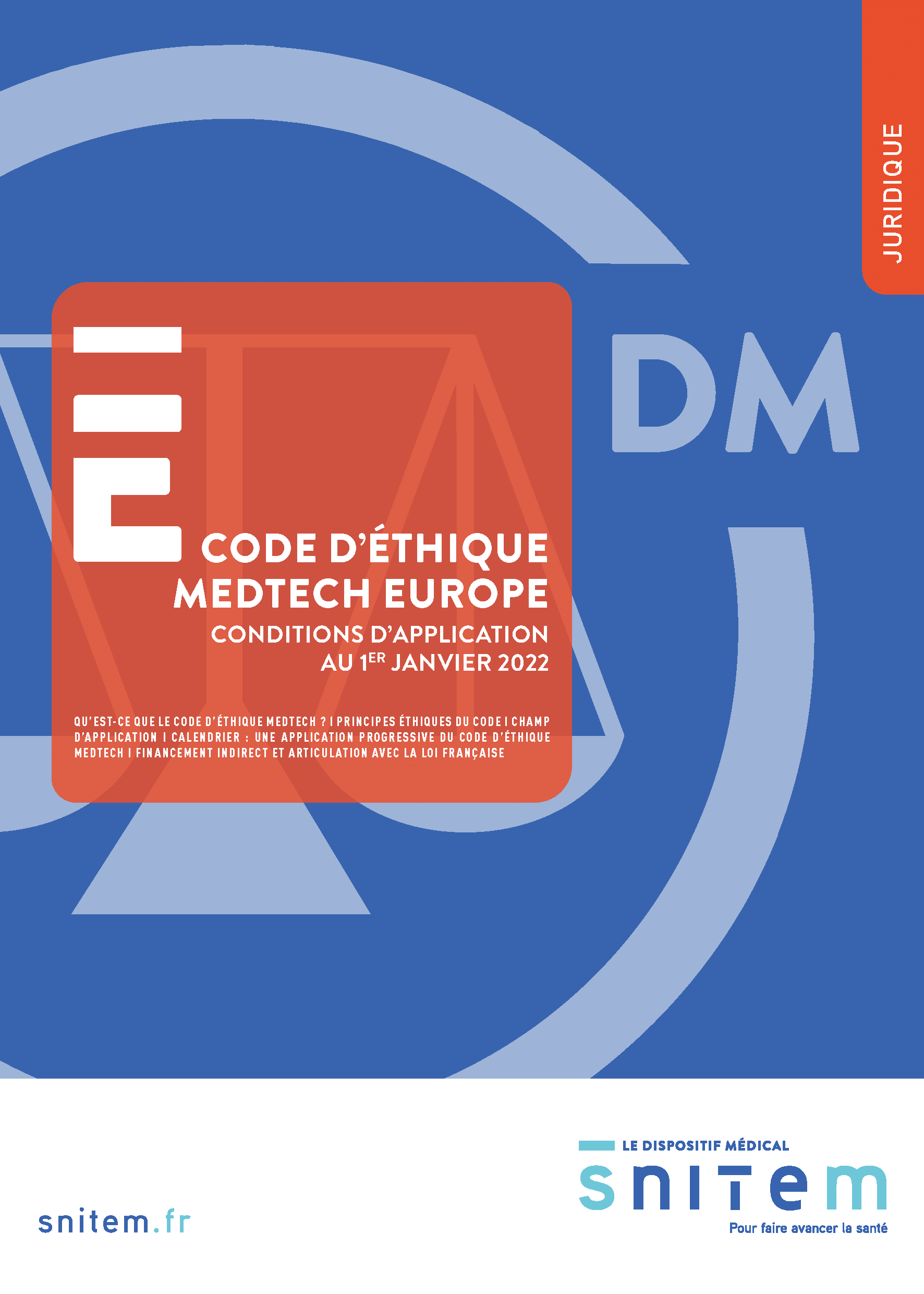 Code d'éthique MedTech Europe - Applicable au 1er janvier 2022