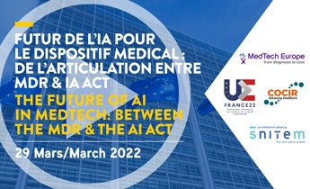 Colloque PFUE - Futur de l'IA pour le dispositif médical : de l'articulation entre MDR et IA Act - 29 mars 2022