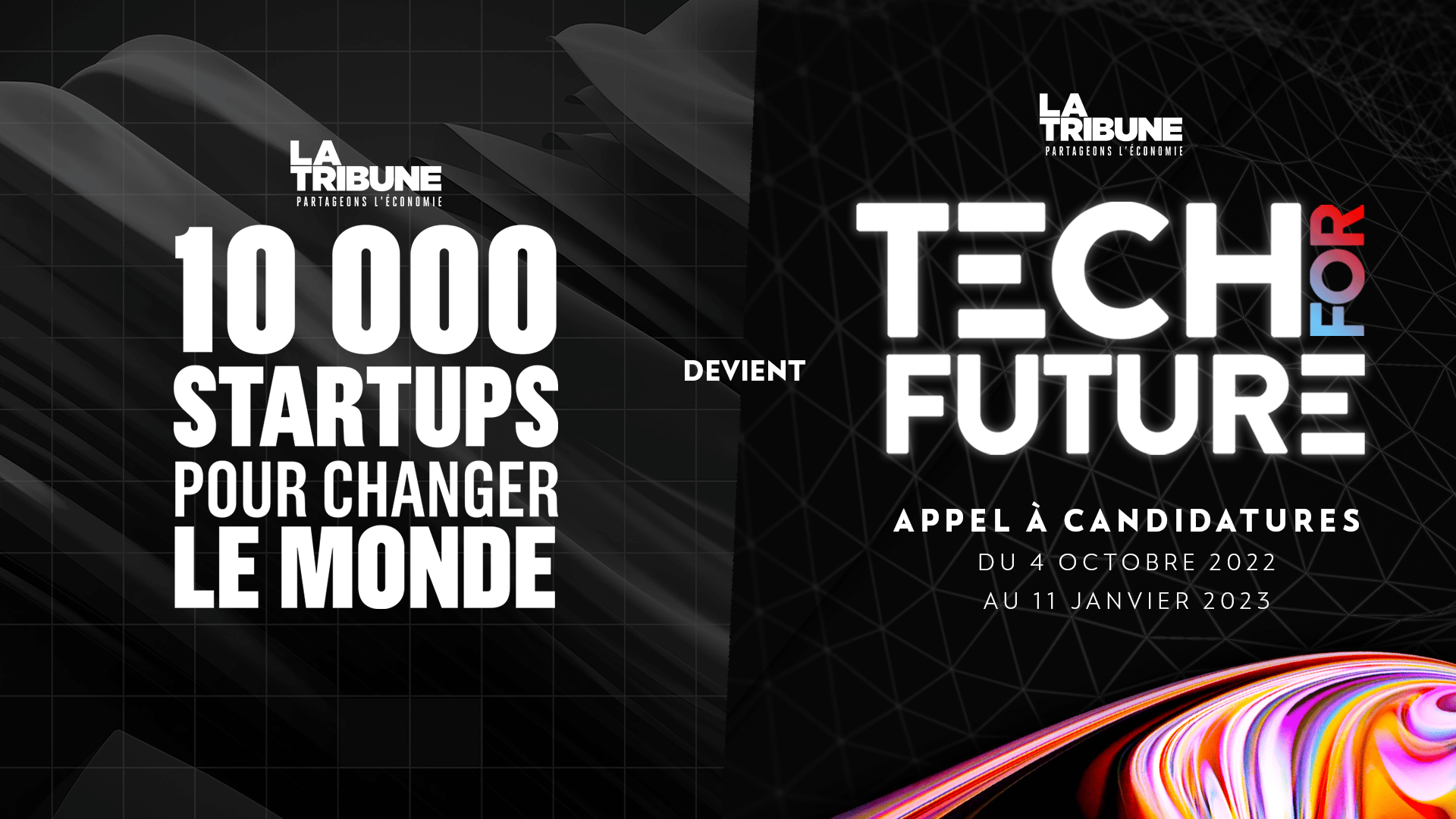 Tech for future : candidatez jusqu’au 11 janvier 2023 !
